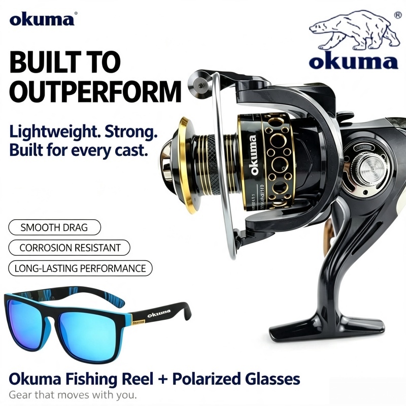 Ice Fishing Reel - Mulinello da spinning OKUMA, mulinello da